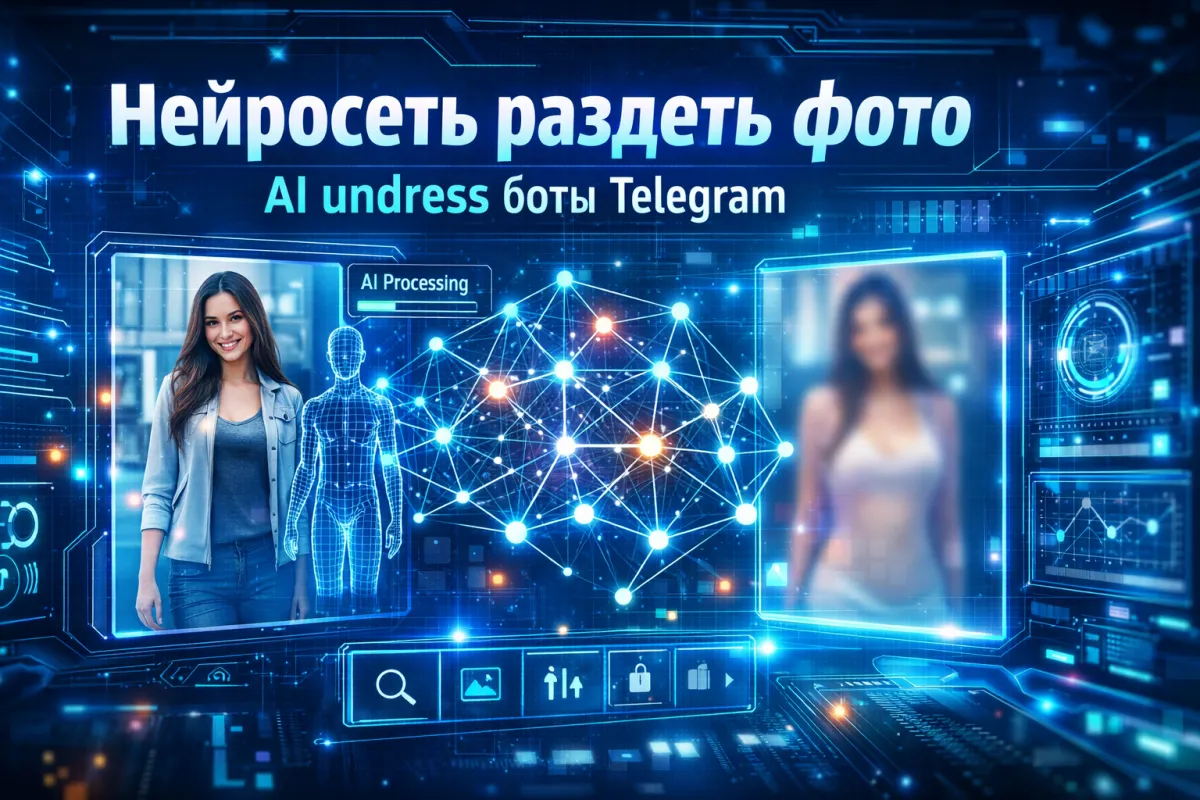 Нейросеть раздеть фото: как работают AI undress боты в Telegram